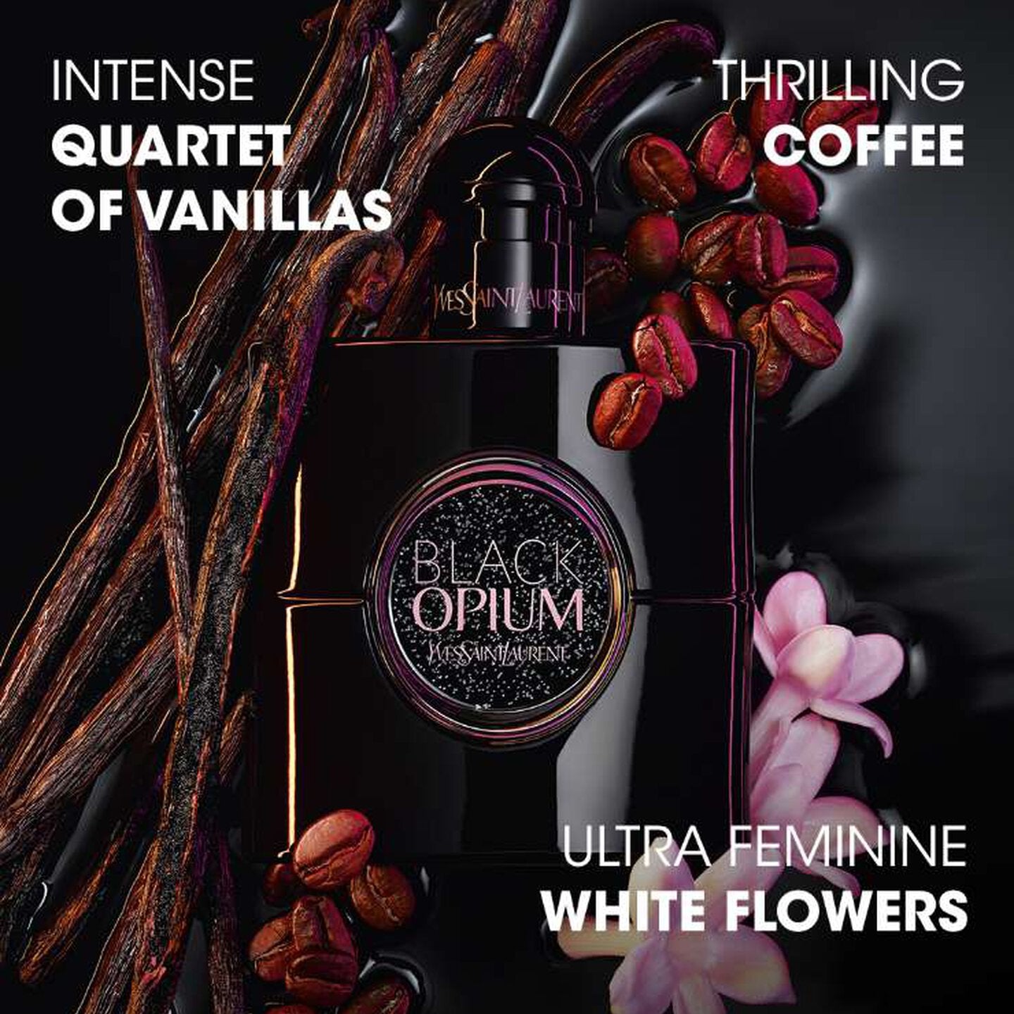 Black Opium Le Parfum by Yves Saint Laurent Eau De Parfum Spray 3 oz (Women)